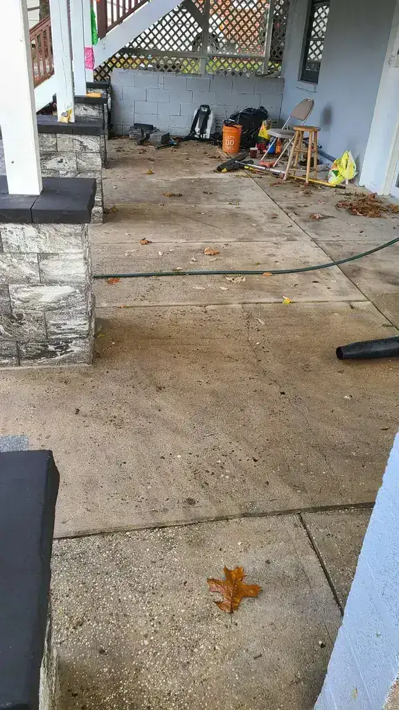 Concrete Patio Cleaning Prep Monmouth County NJ