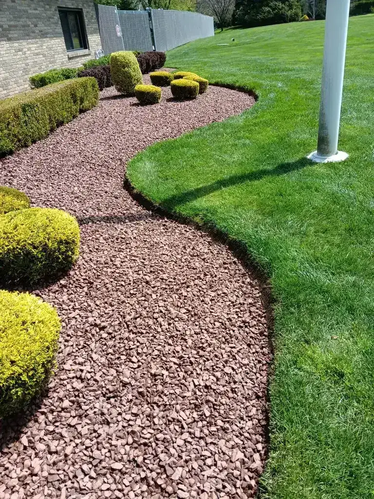 Red-Stone Landscaping Beds Monmouth County NJ