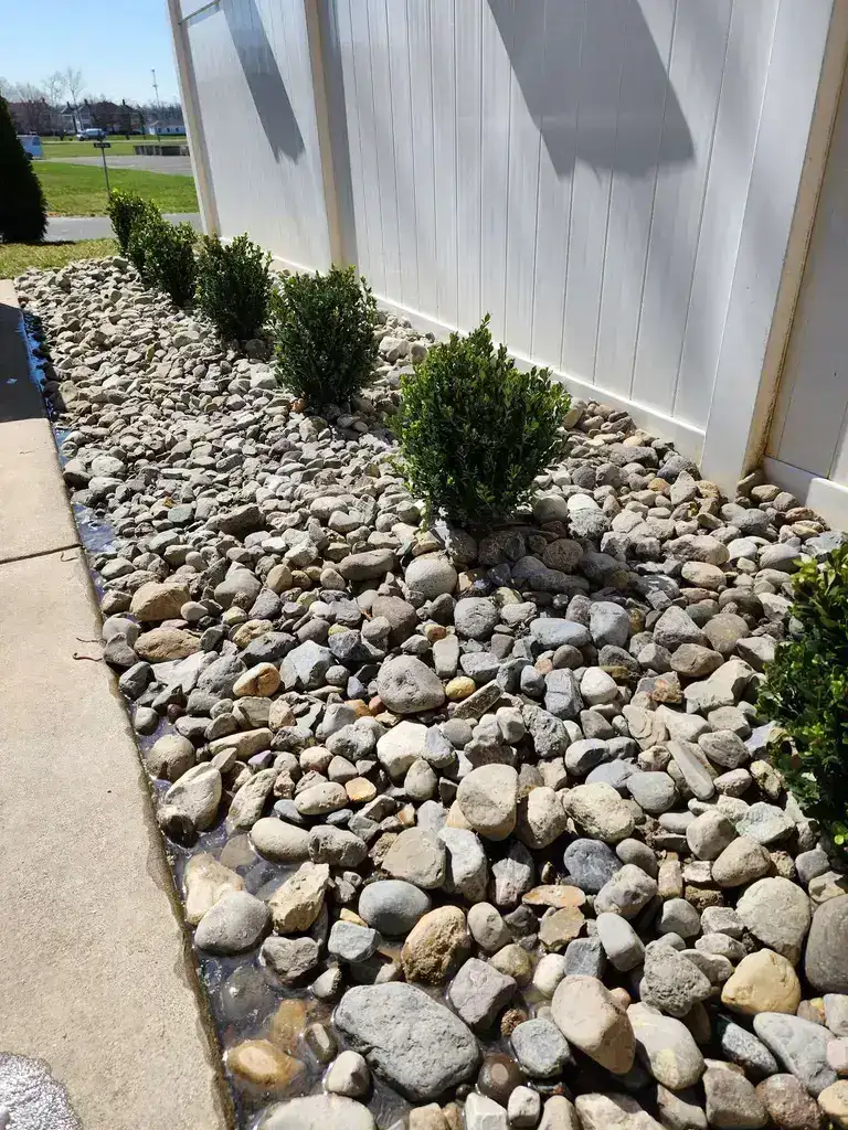 River Rock Landscape Border Monmouth County NJ